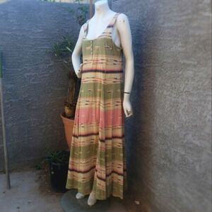 LRL Lauren Ralph Lauren Tank Maxidress Boho‎ Aztec
